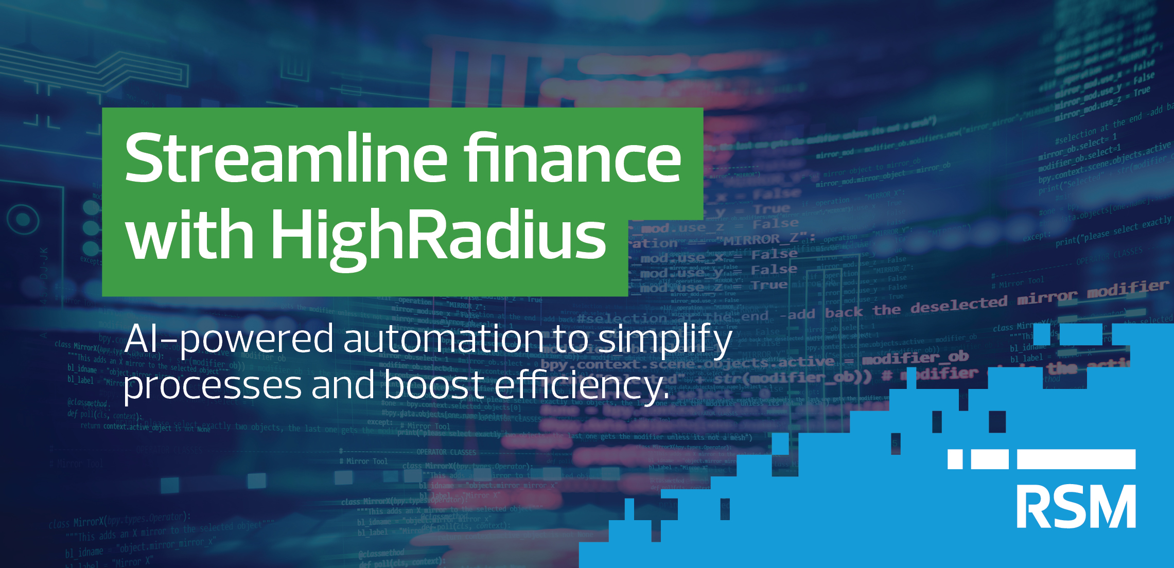 HighRadius implementation and optimization I RSM US