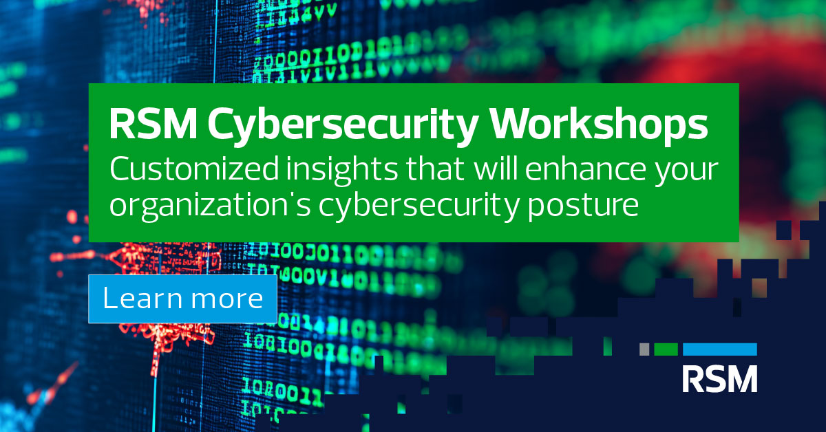 RSM cybersecurity workshops