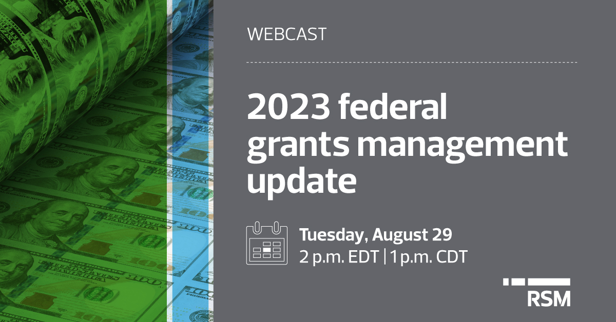 Federal Grants Management 2023 Webcast