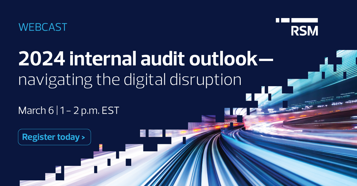 2024 Internal audit outlook: Navigating digital disruption