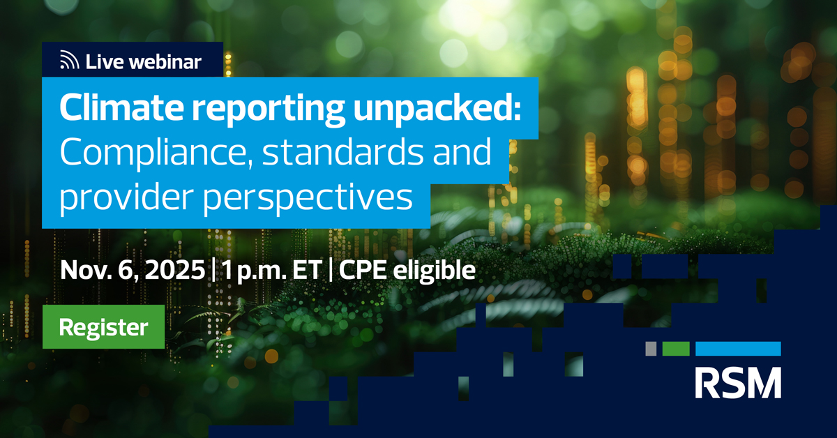 Climate reporting unpacked: Compliance, standards and provider perspectives