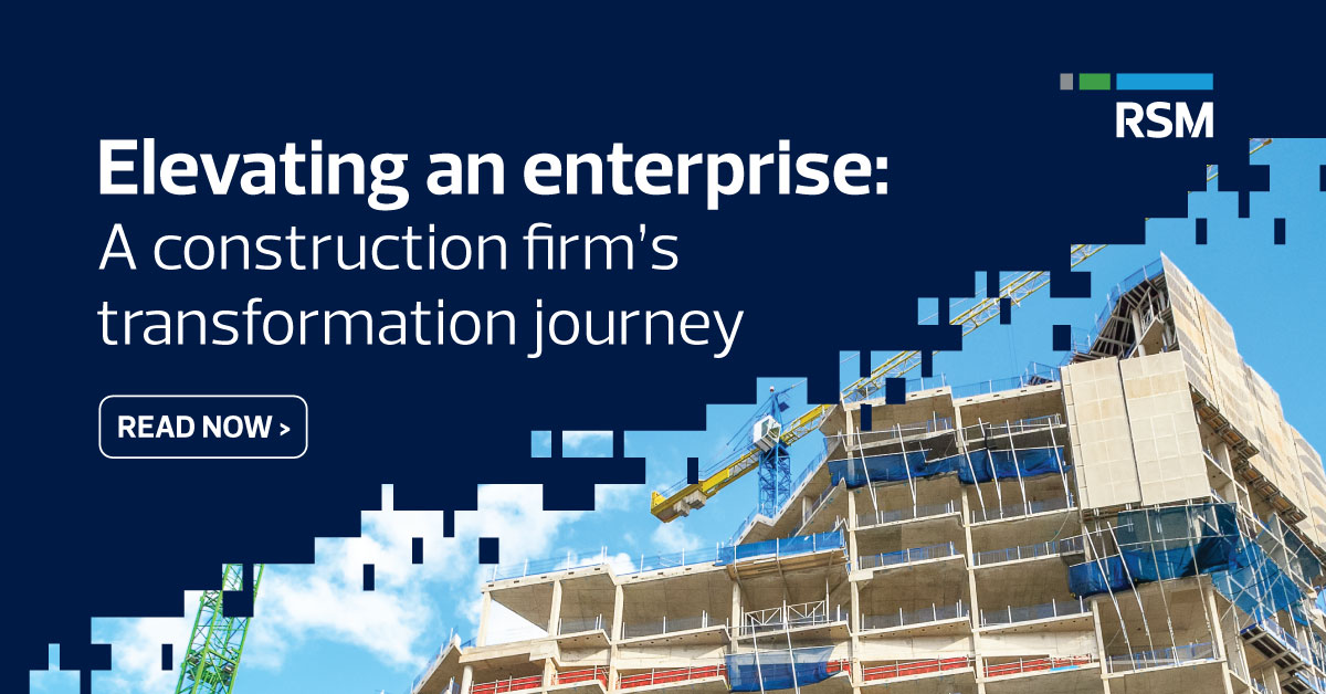 A construction management firm’s enterprise transformation