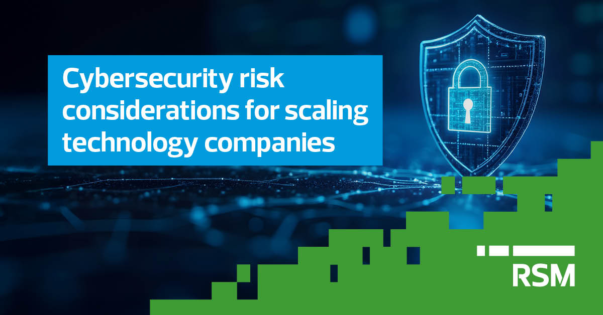 Tech companies scaling up should address these cybersecurity risks