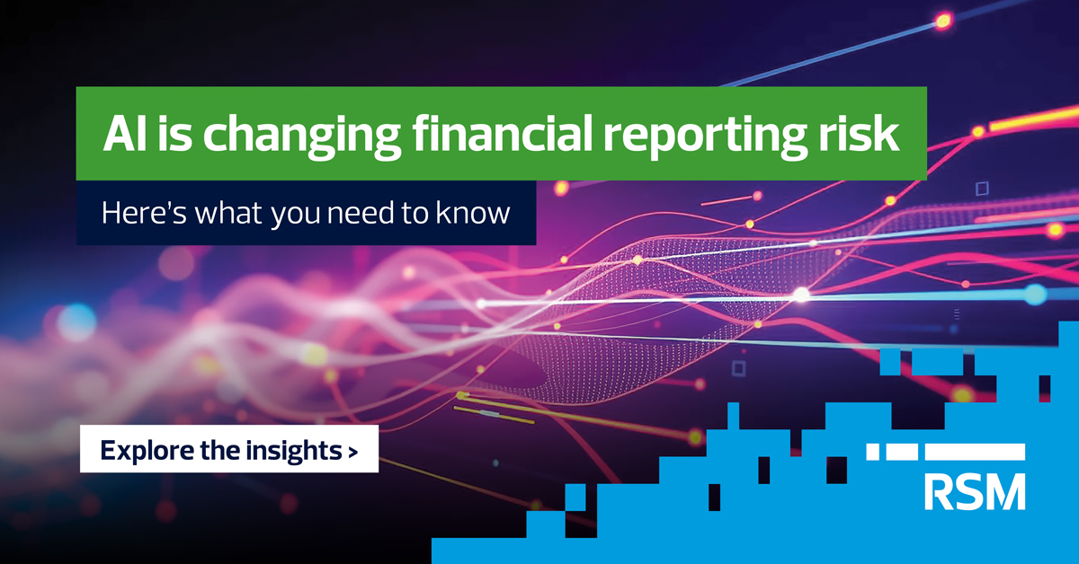 How embedded AI is changing financial reporting risk