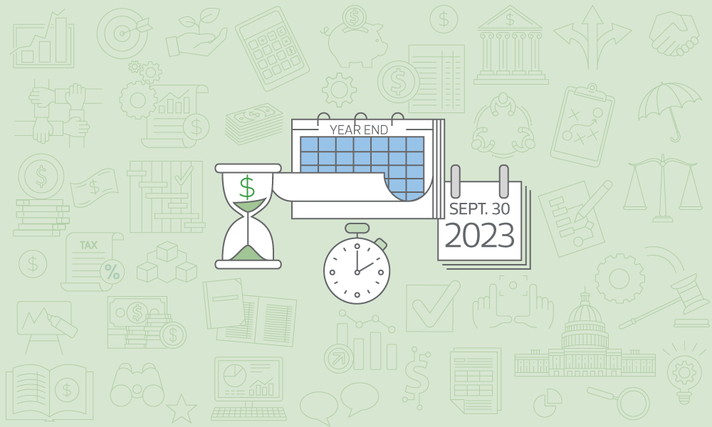 End of the fiscal year for the federal government 2023 Annual Tax Policy Cycle