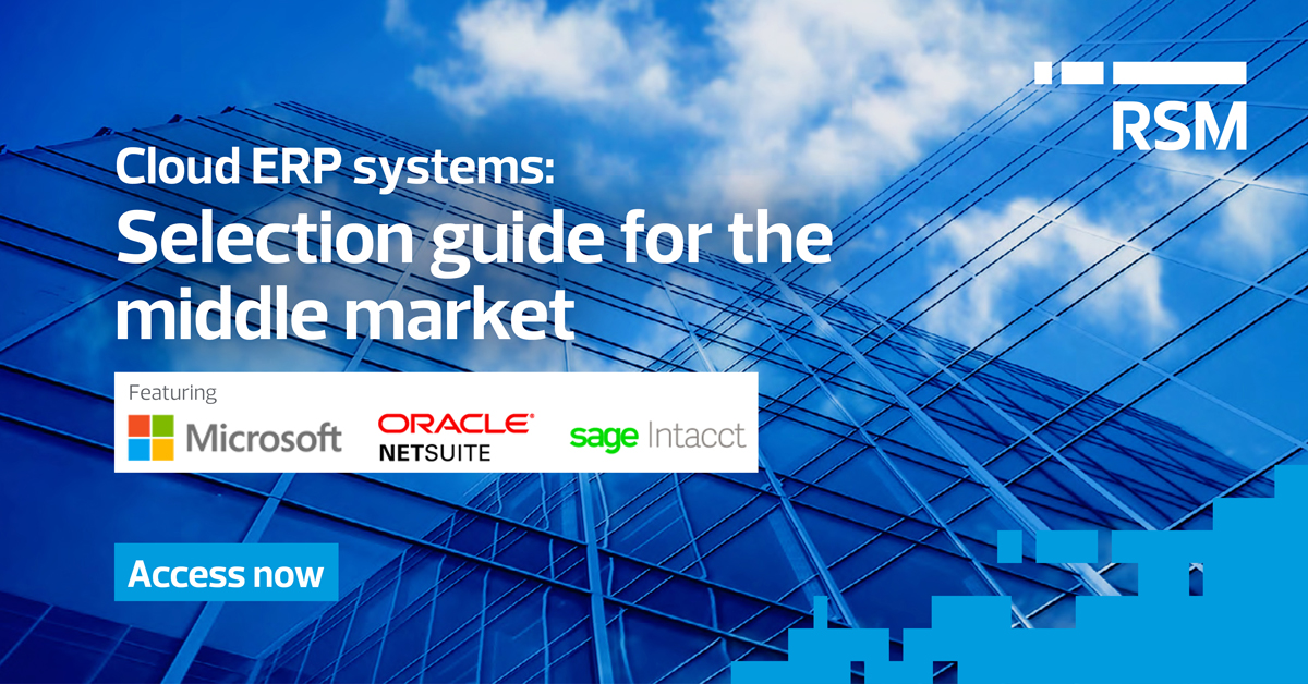 Cloud ERP selection guide