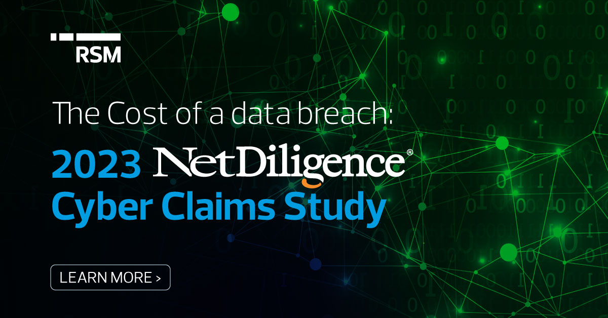 The cost of a data breach 2023 NetDiligence® Cyber Claims Study