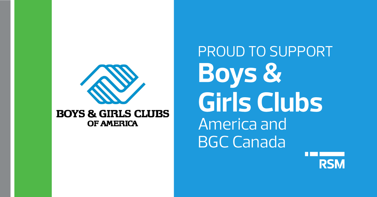 RSM Supports Boys & Girls Clubs of America and BGC Canada