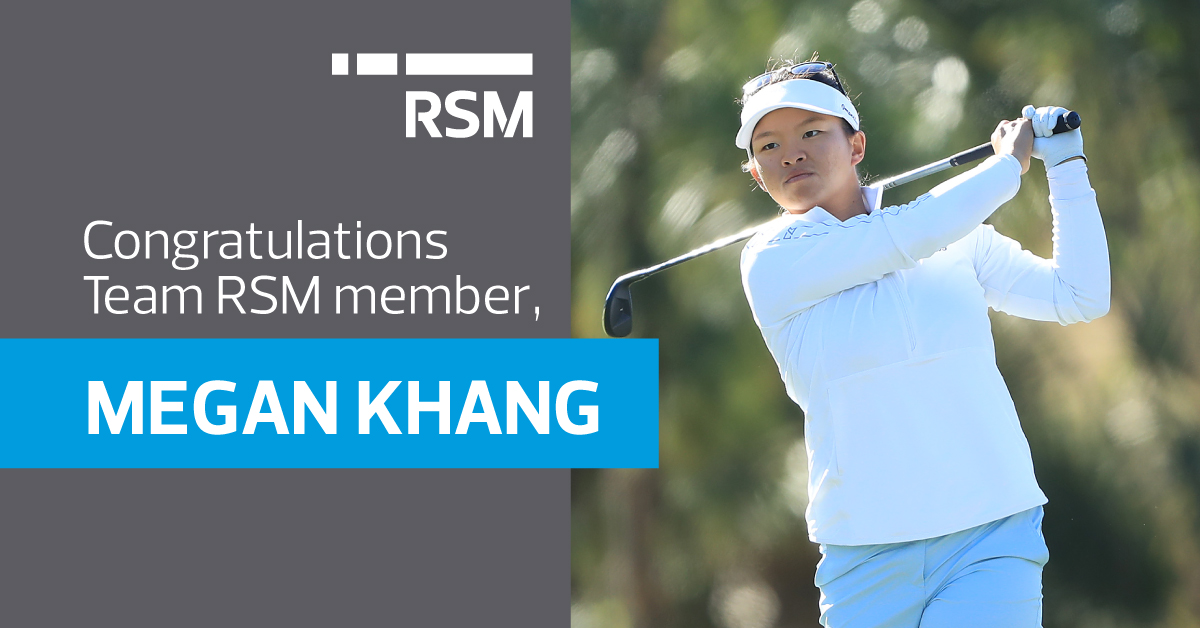 RSM Congratulates Team RSM Member Megan Khang on Winning the 2023