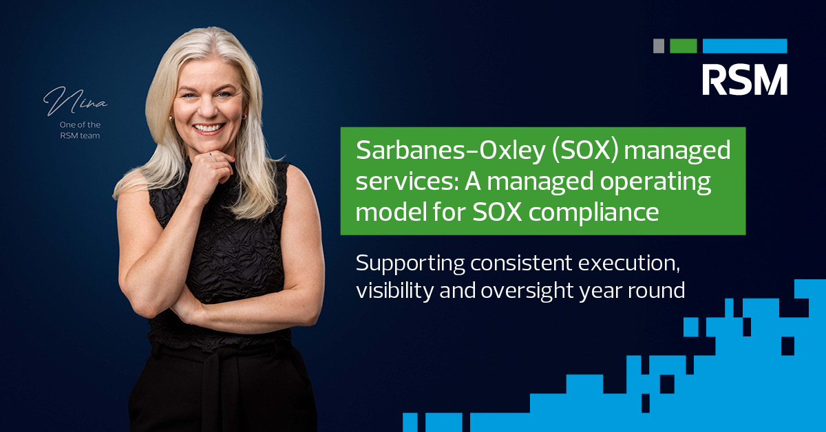 SOX managed services for scalable compliance | RSM US