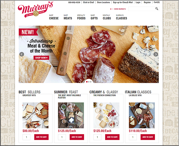 Murray's Cheese Homepage Image