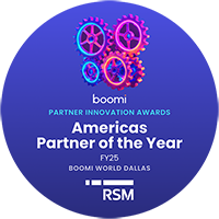 Boomi Innovation awards partner of the year badge