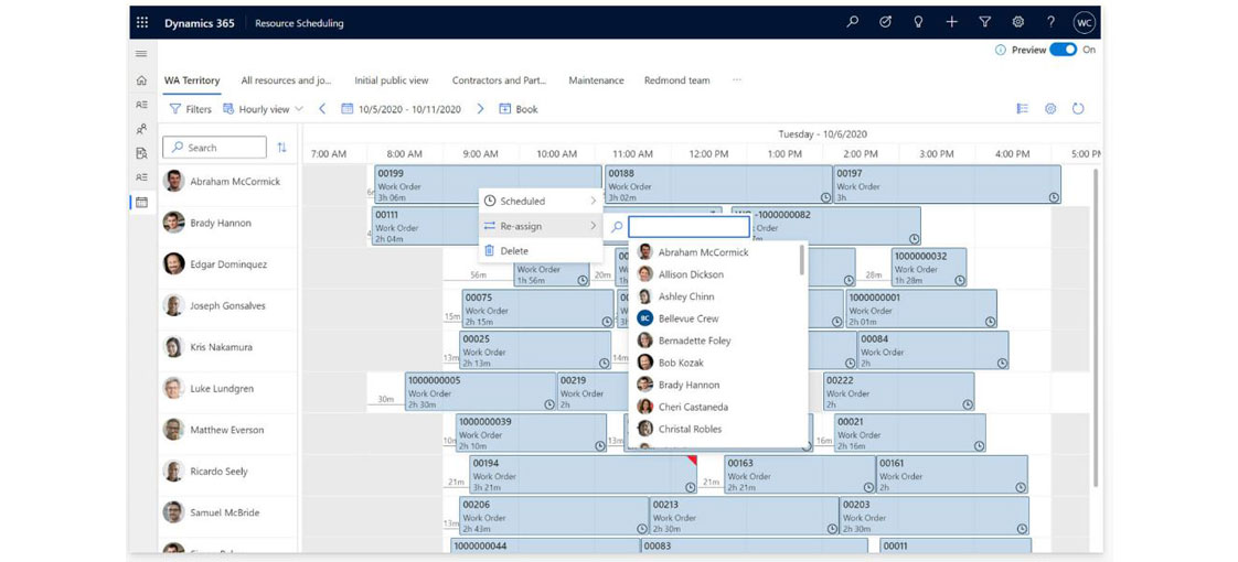 Optimize service operations: Better manage resource assignments